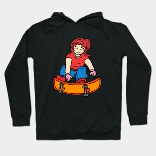 Cute skateboard girl Hoodie